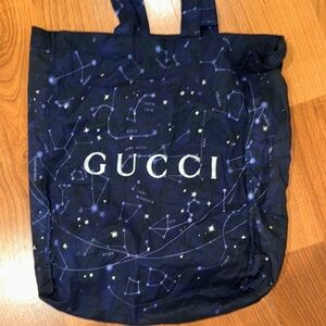Gucci Navy Starry Night Tote astrology